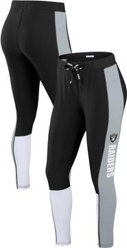 WEAR by Erin Andrews Women's WEAR by Erin Andrews Black/Gray Las Vegas Raiders Color-Block Leggings