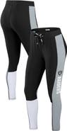 WEAR by Erin Andrews Women's WEAR by Erin Andrews Black/Gray Las Vegas Raiders Color-Block Leggings