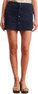 Sanctuary Mila Button Front Cotton Miniskirt