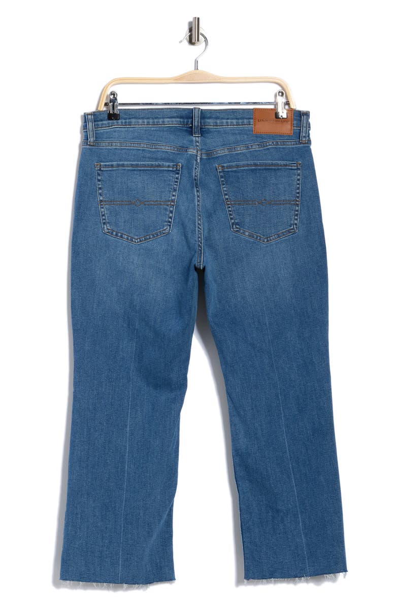 Lucky Brand Sweet Raw Hem Kick Crop Flare Leg Jeans, Alternate, color, Bella Stella Wash