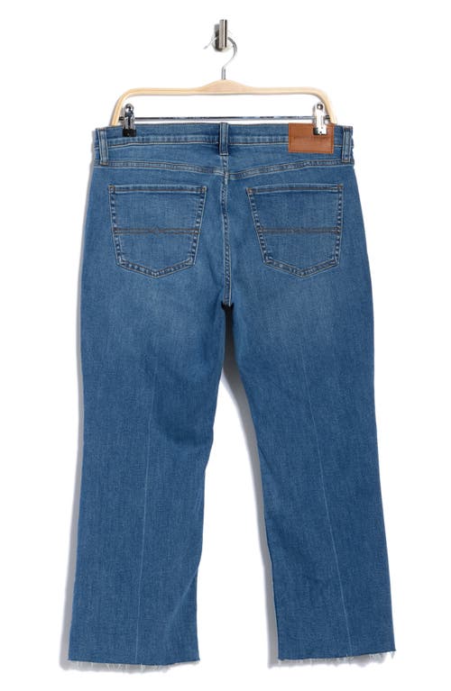 Lucky Brand Sweet Raw Hem Kick Crop Flare Leg Jeans In Blue