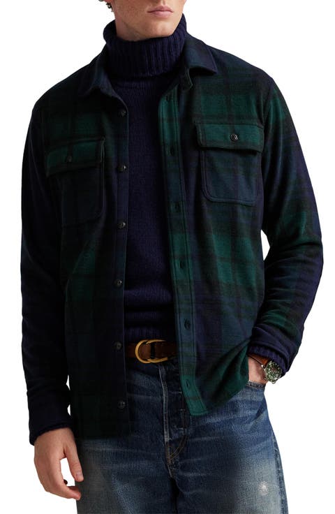 Flannel Button-Up Overshirt