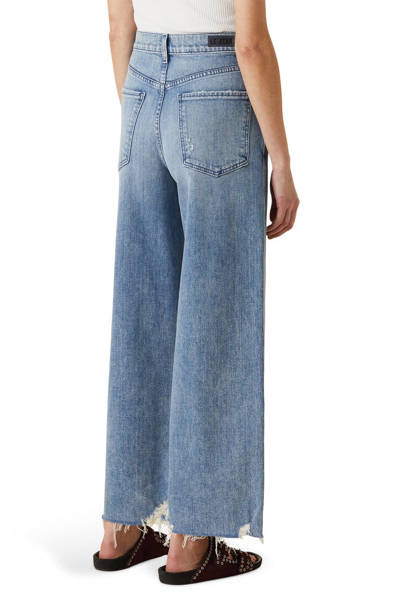 LE JEAN Juliette High Waist Ankle Wide Leg Jeans, Alternate, color, 
