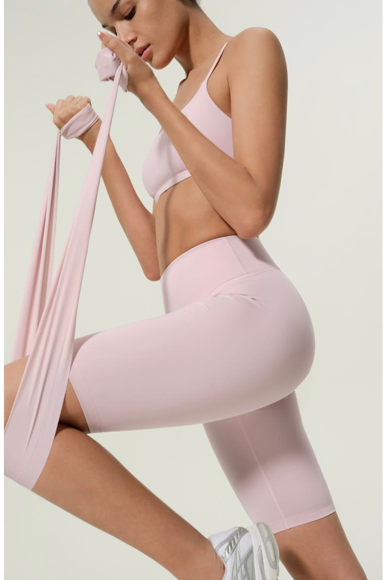 Women's Silk Contour Second Skin Biker Shorts, Alternate, color, Pink Haze