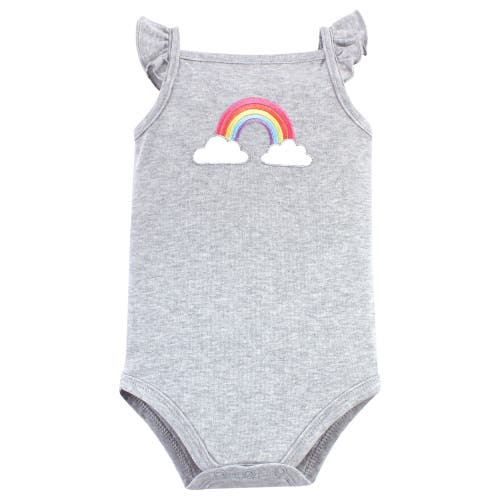 Hudson Baby Soft Cotton Sleeveless Bodysuit In Multi