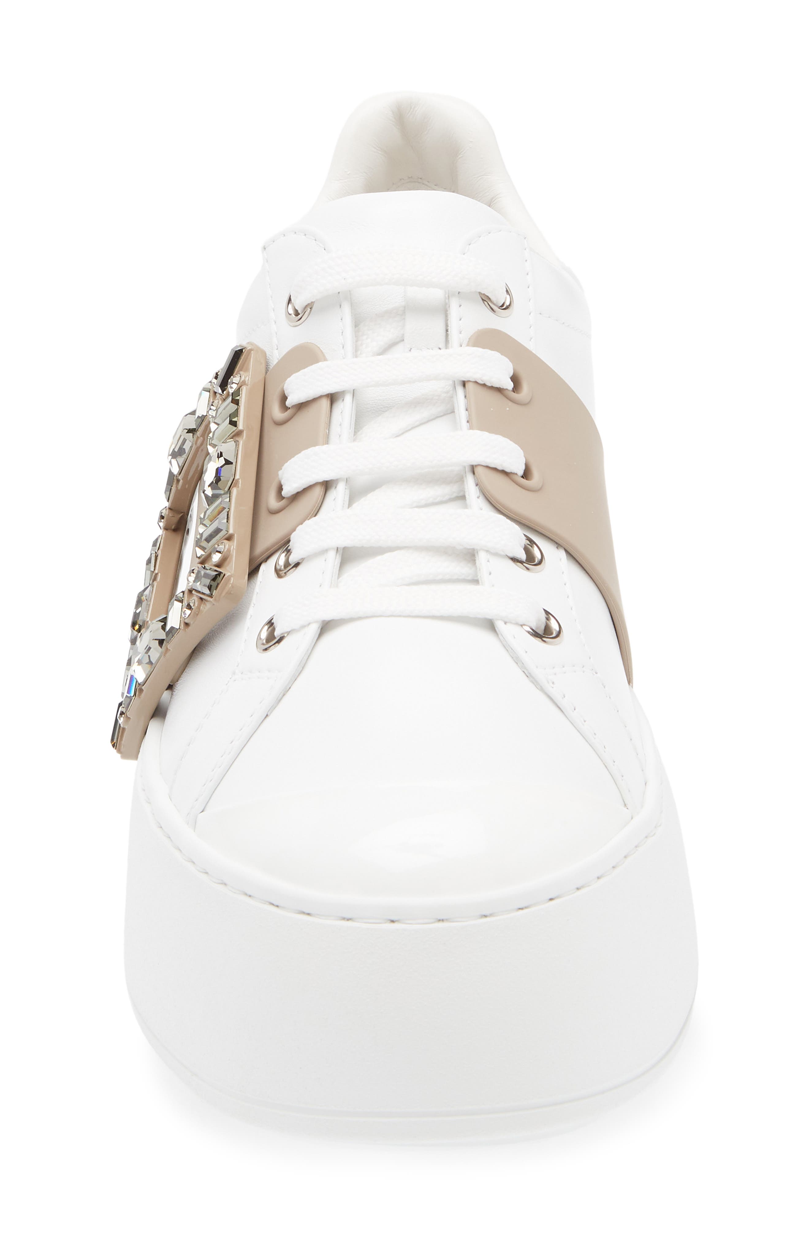 Roger Vivier Viv Skate Crystal Embellished Platform Sneaker, Alternate, color, Altraversione