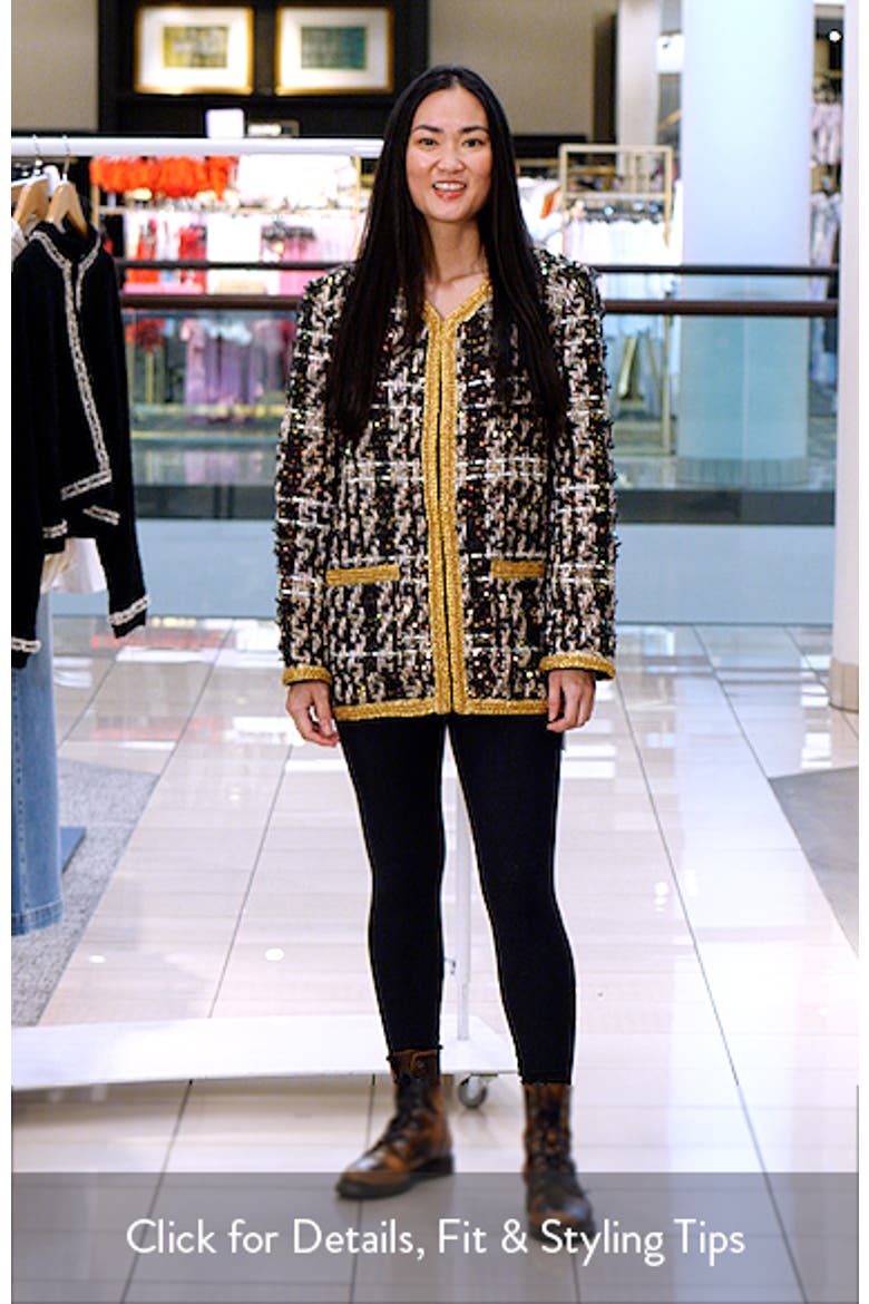 Premium Sequin Tweed Jacket video
