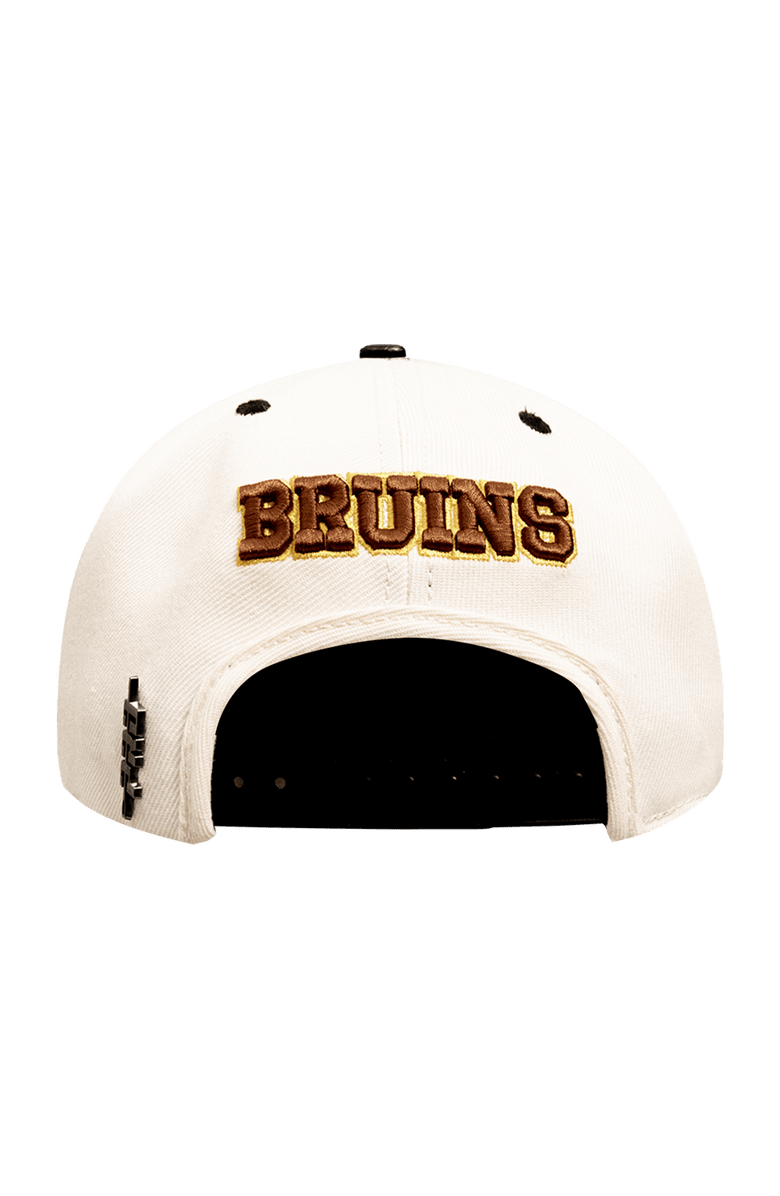 PRO STANDARD Men's Pro Standard Cream Boston Bruins Retro Classic Logo Snapback Hat, Alternate, color,