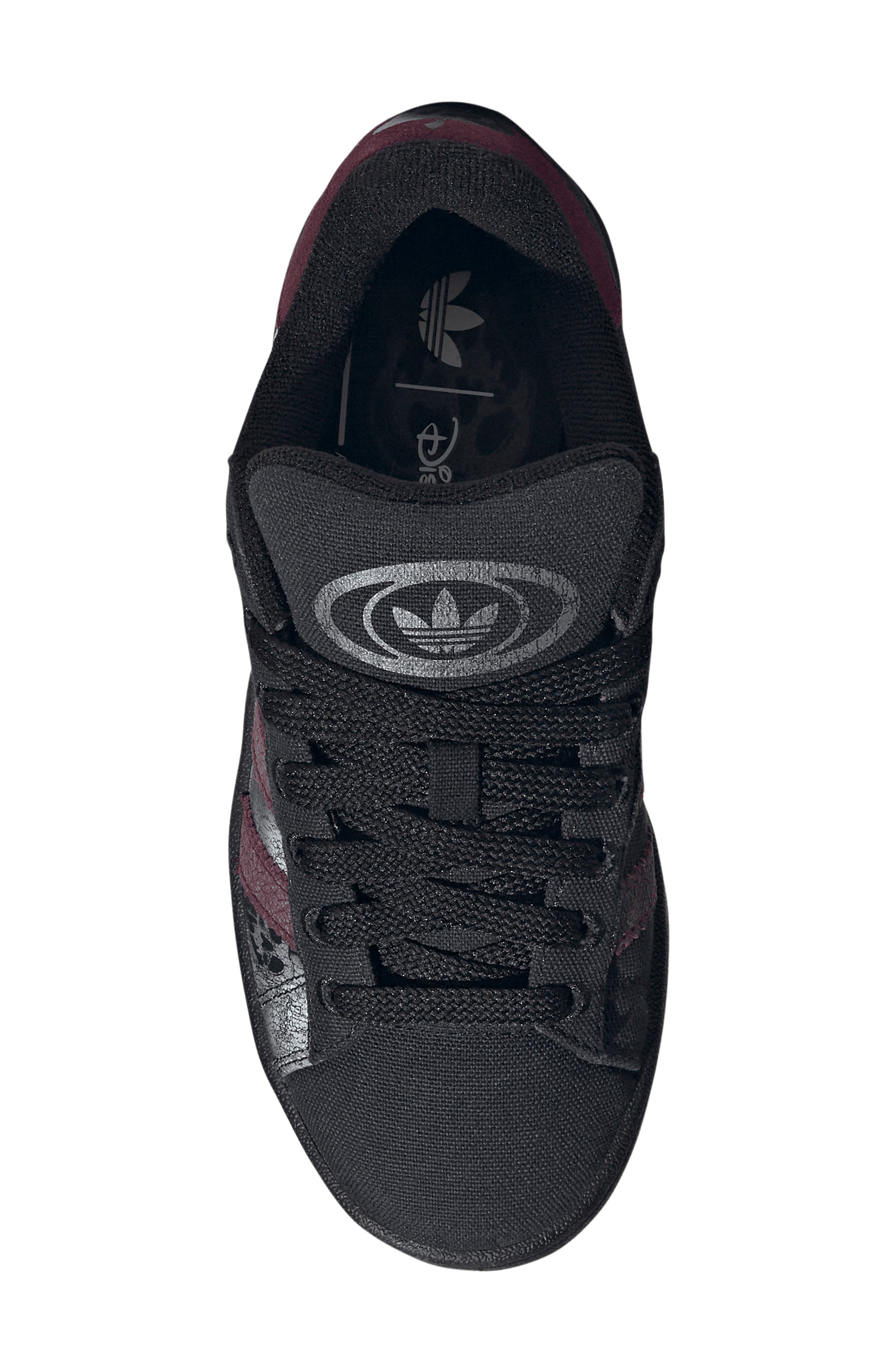Kids' Campus 00s Sneaker, Alternate, color, CORE BLACK/ MAROON/ GUM