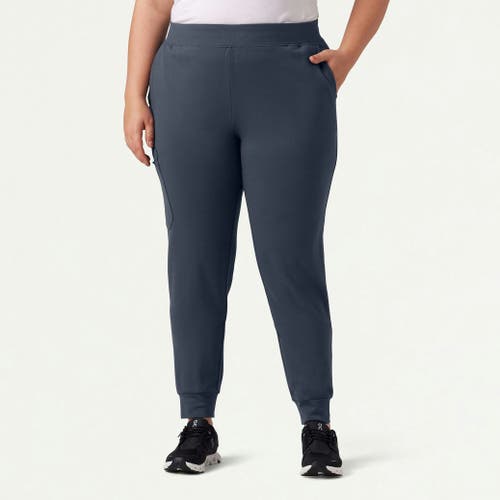 Jaanuu 6-pocket Slim Knit Scrub Jogger In Green