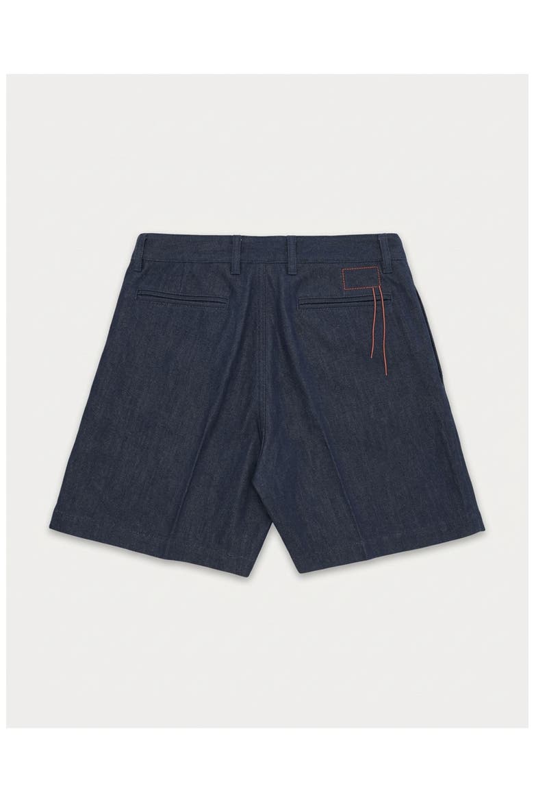 NY Pleated Linen Bermuda Shorts, Alternate, color, Blue