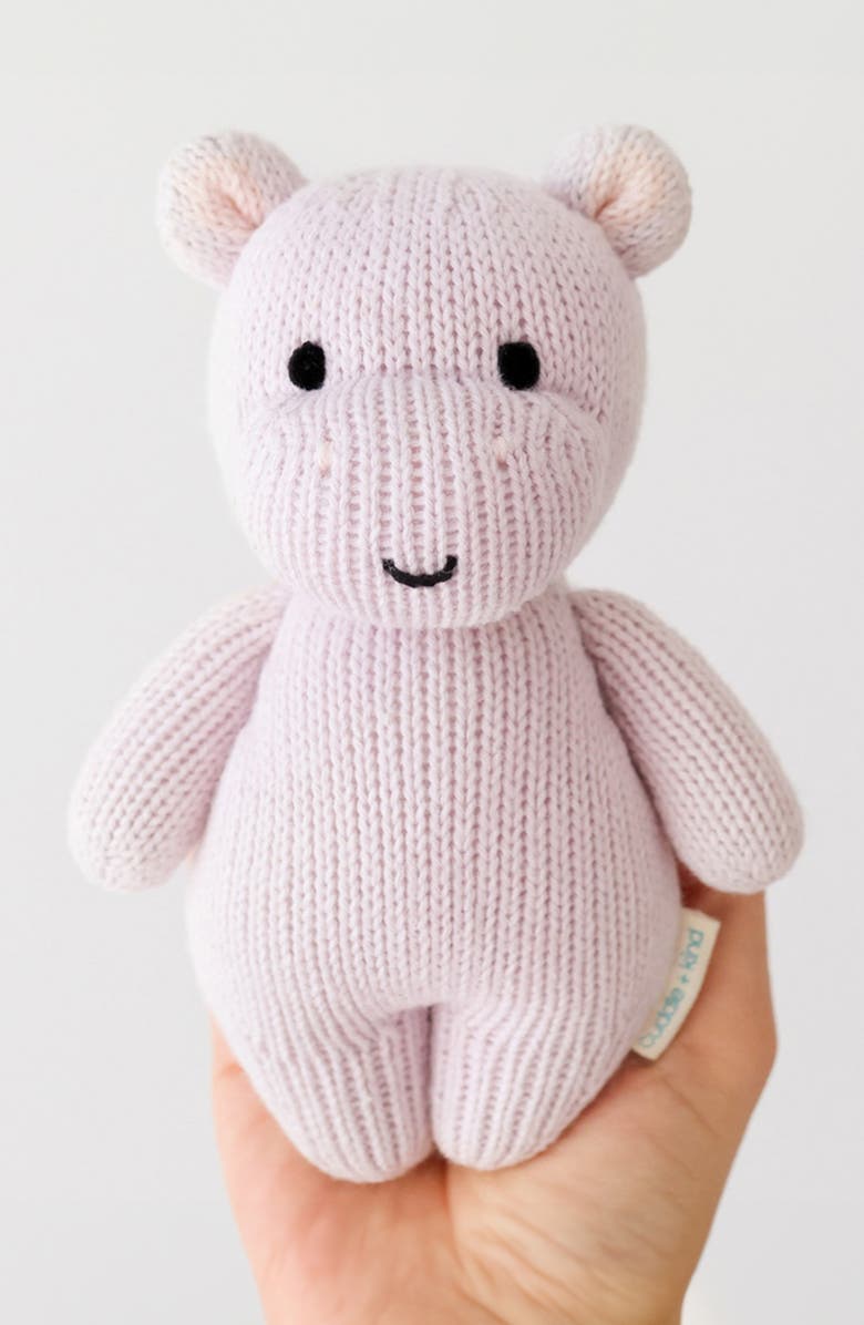 cuddle+kind Baby Hippo Stuffed Animal, Alternate, color, Lavender