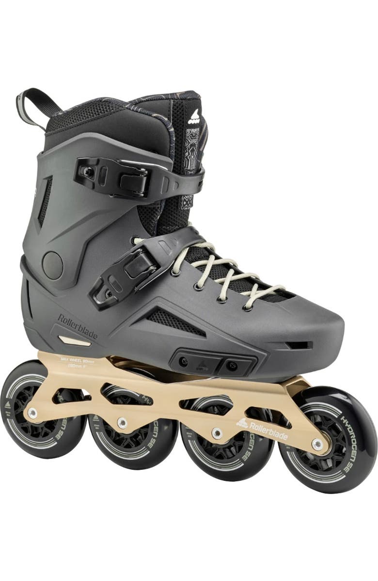 Rollerblade Lightning 90 Mens Inline Skates, Main, color, Anthracite/Taupe