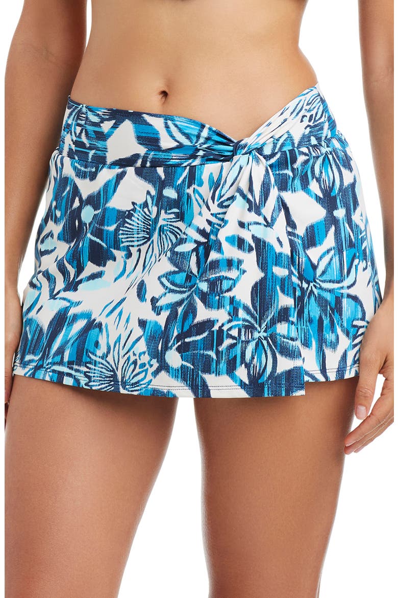 Skirted Hipster Bikini Bottoms, Main, color, BLUE MULTI