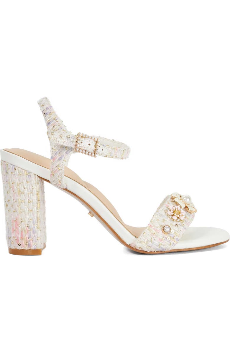 Dune London Mention Ankle Strap Sandal, Alternate, color,