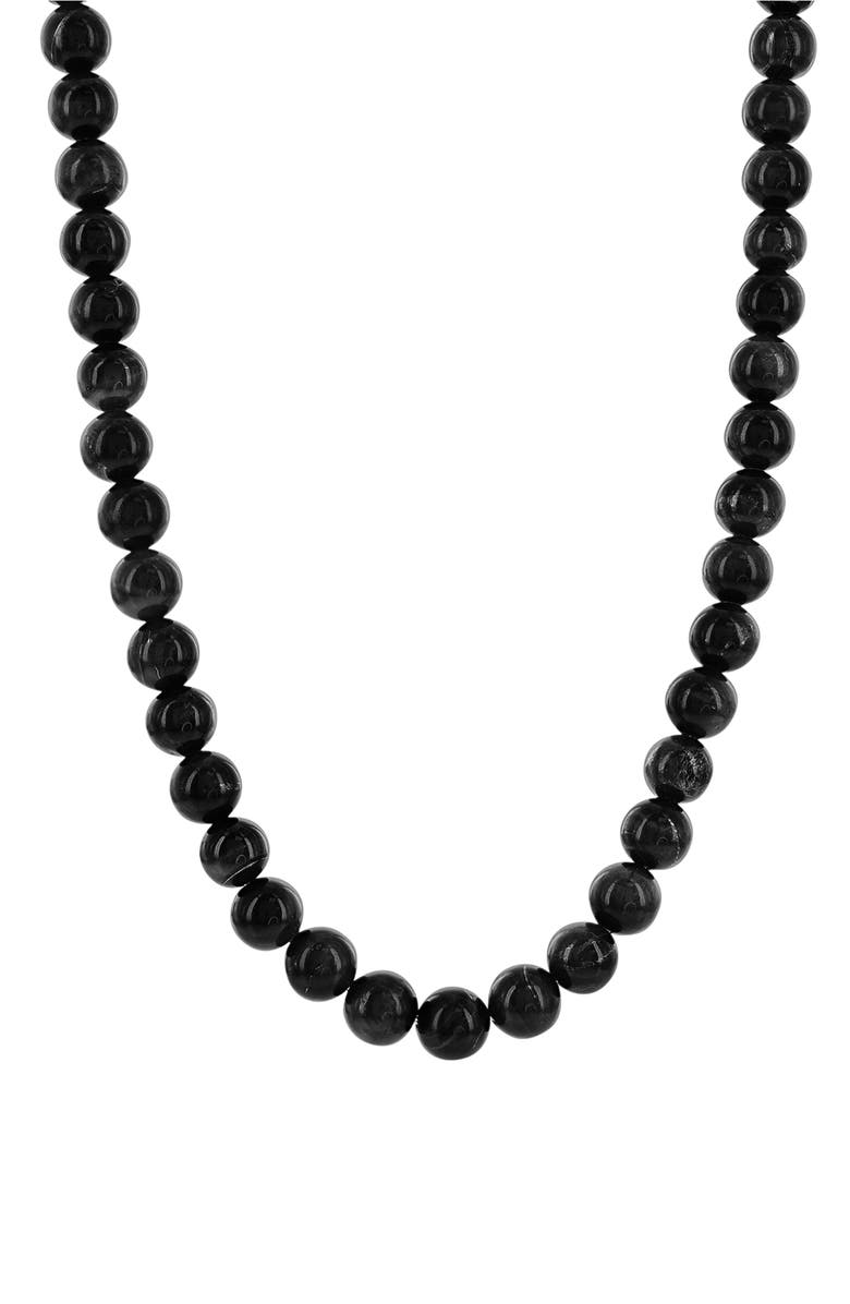 BLACKJACK Men's Beaded Necklace, Main, color, 