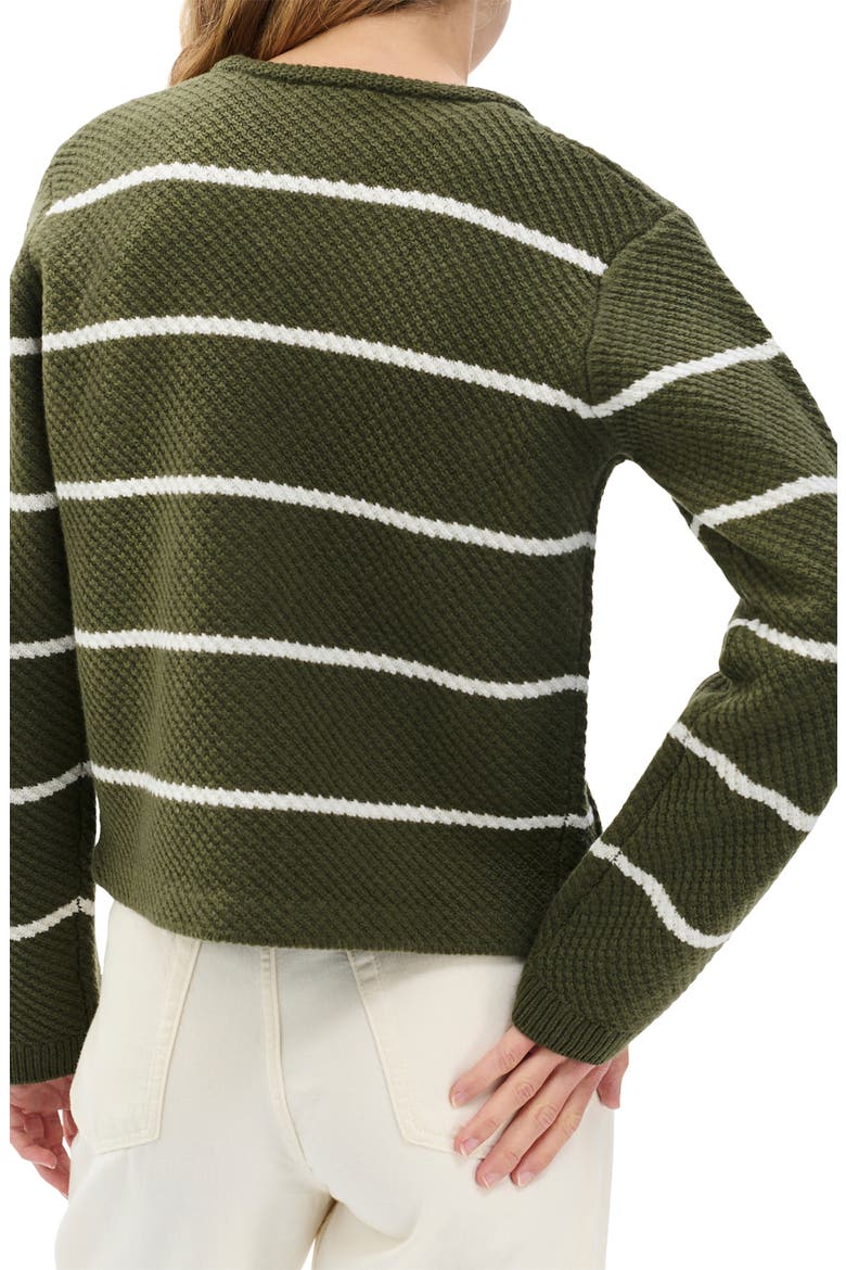 Peggy Stripe Wool Cardigan, Alternate, color, ARMMT