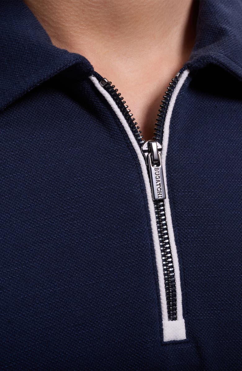 Bugatchi Quarter Zip Polo, Alternate, color, Navy