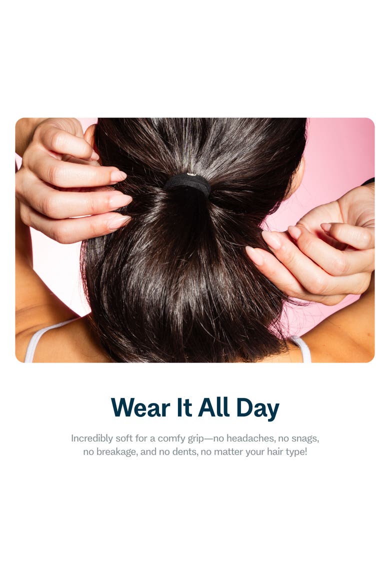 Fine Fit Hair Bands, Alternate, color, Black