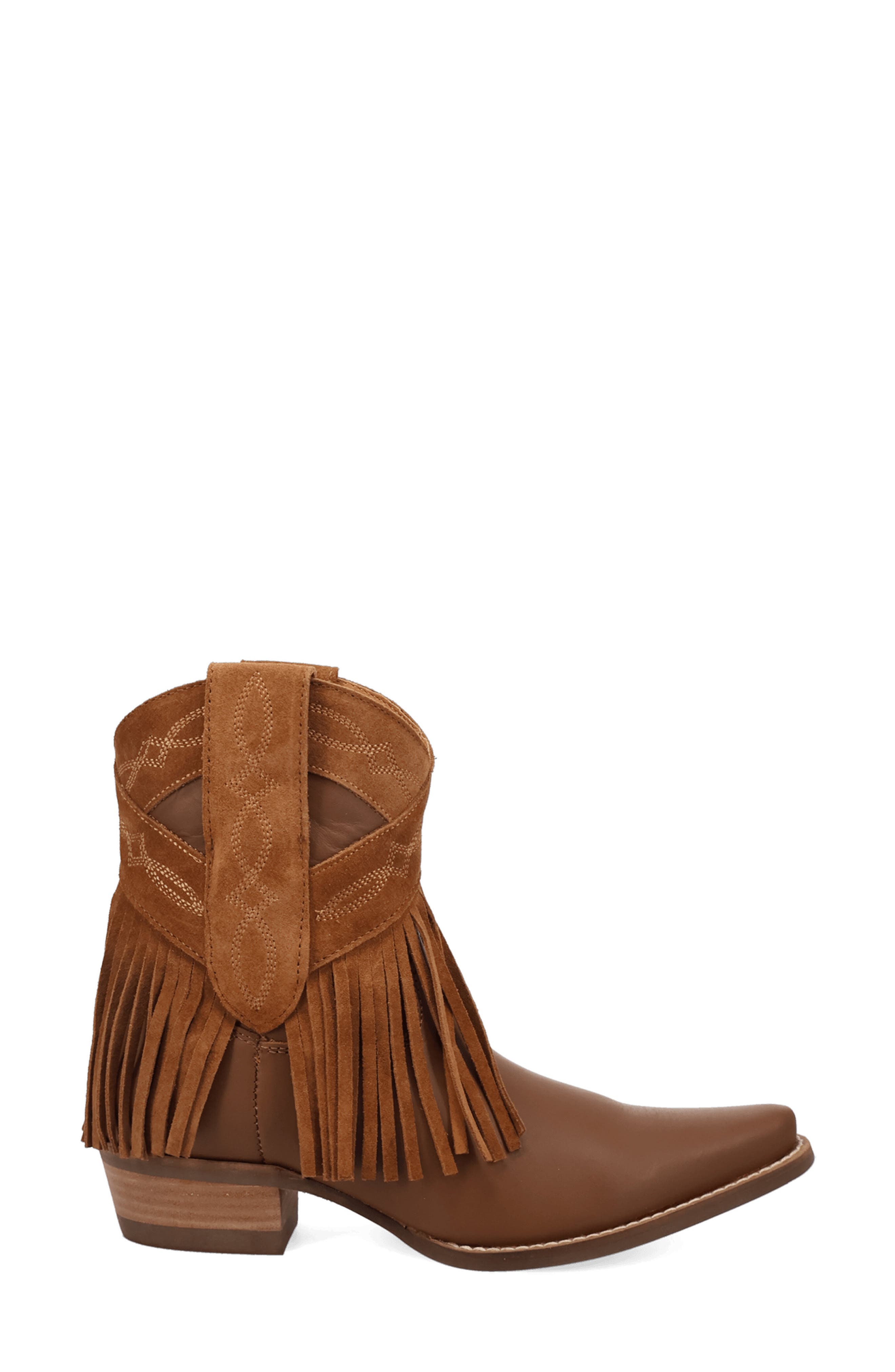 Last Ride Fringe Western Boot, Alternate, color, CAMEL