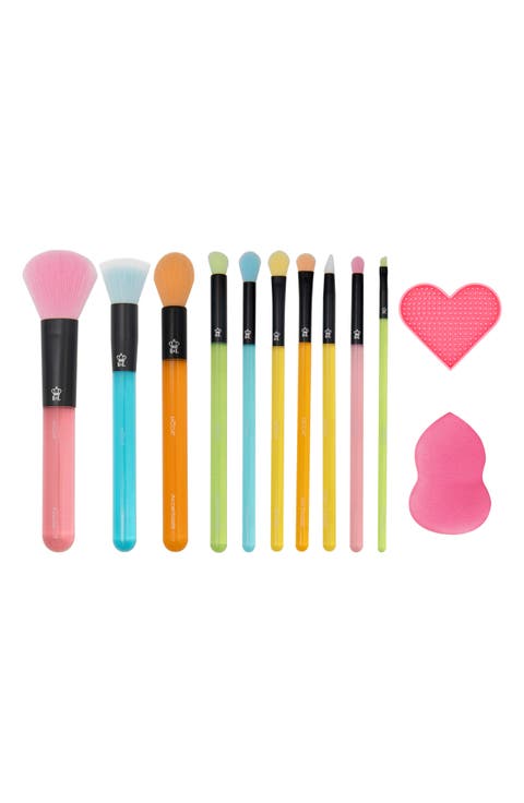 Get Glowing 12-Piece Makeup Brush & Sponge Set