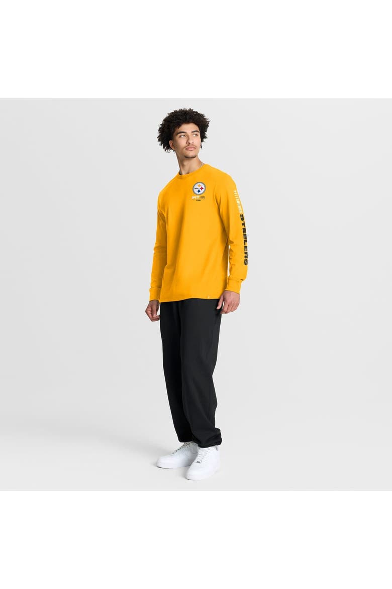 Men's Fanatics Gold Pittsburgh Steelers Clock Management Legacy Long Sleeve T-Shirt, Alternate, color, Gold