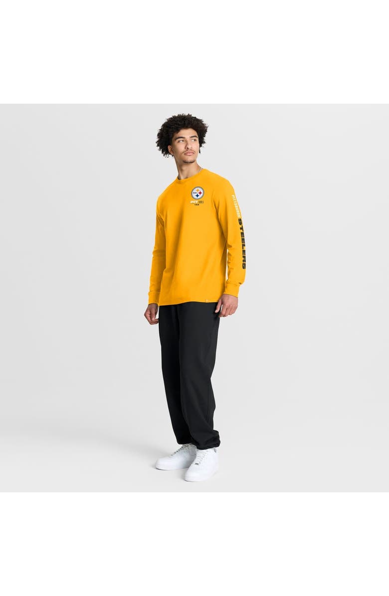 FANATICS Men's Fanatics Gold Pittsburgh Steelers Clock Management Legacy Long Sleeve T-Shirt, Alternate, color, Gold