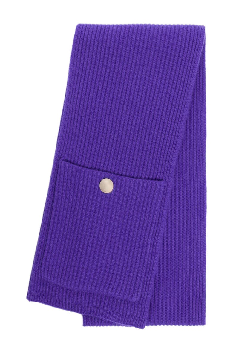 Wool And Cashmere Scarf, Alternate, color, Purple