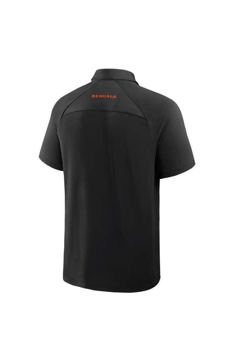FANATICS Men's Fanatics Black Cincinnati Bengals Back Around Raglan Polo, Alternate, color, Black