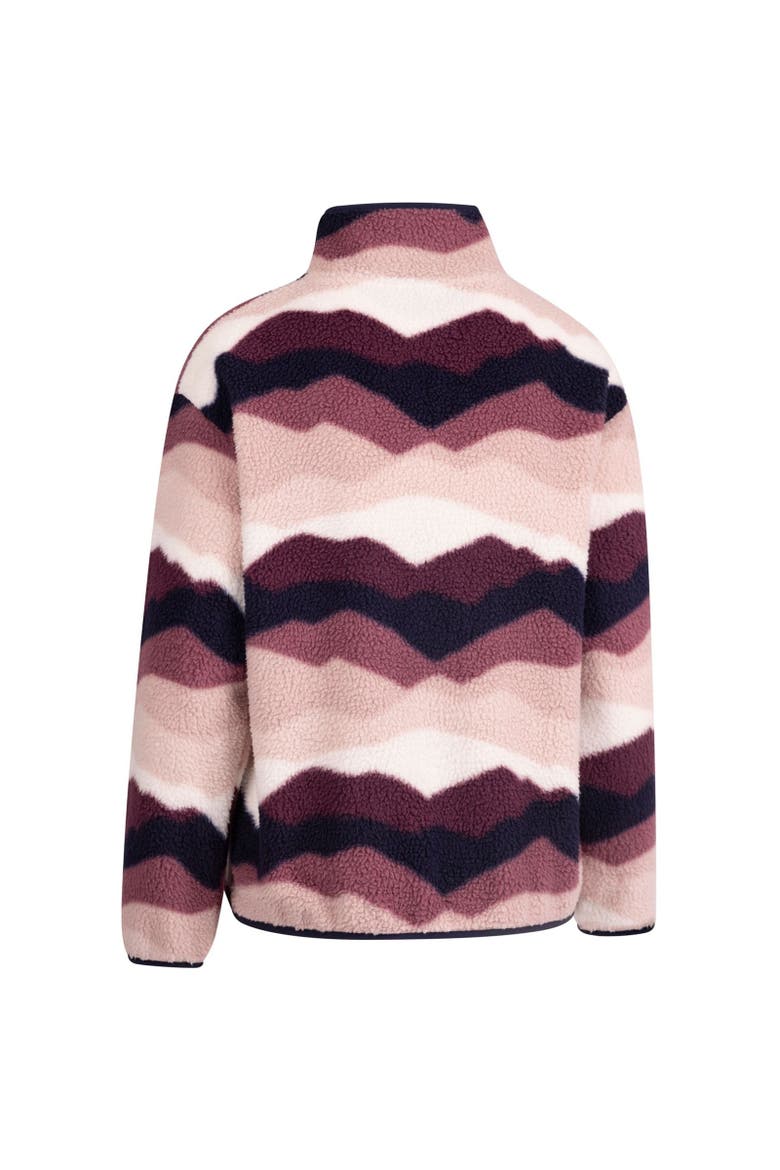 Ovie Mountain At200 Half Zip Fleece Top, Alternate, color, Pink and Purple and White