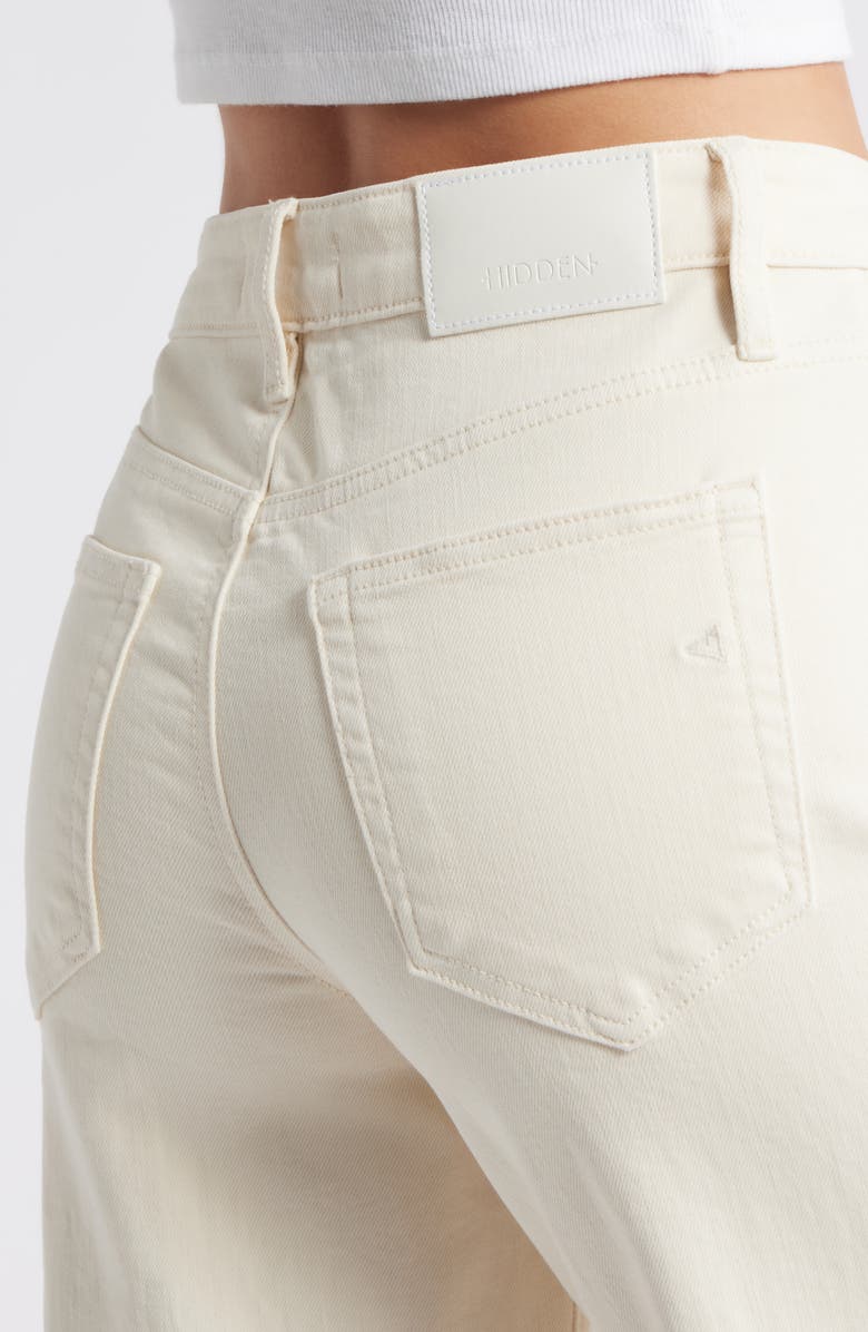 HIDDEN JEANS Raw Hem Mid Rise Dad Jeans, Alternate, color, 