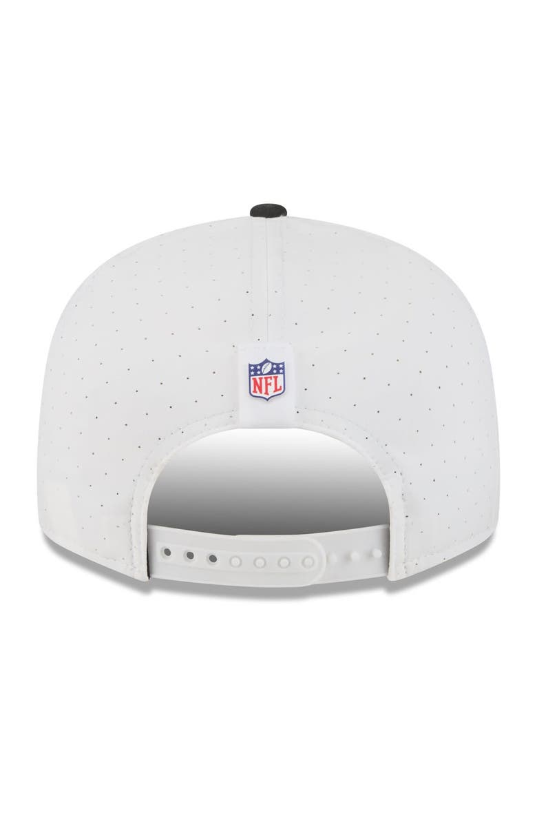 New Era Men's New Era White/Black Cincinnati Bengals 2025 NFL Training Camp Split Panel 9FIFTY Snapback Hat, Alternate, color,