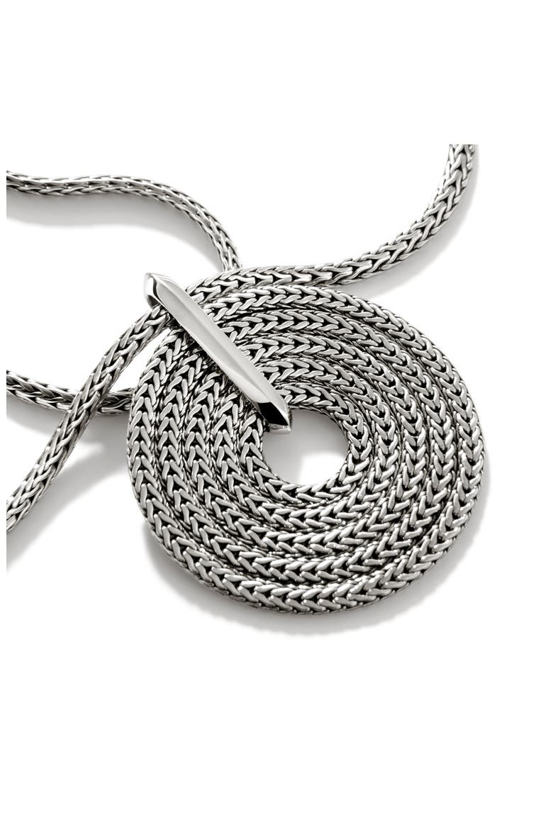 Rata Chain Pendant Necklace, Sterling Silver, Alternate, color, SILVER