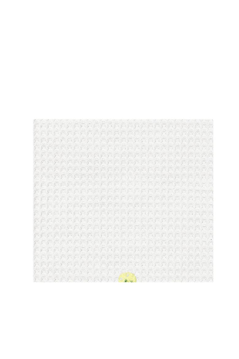 "Pickle Ball" Waffle Weave Dishtowel, Alternate, color, Green