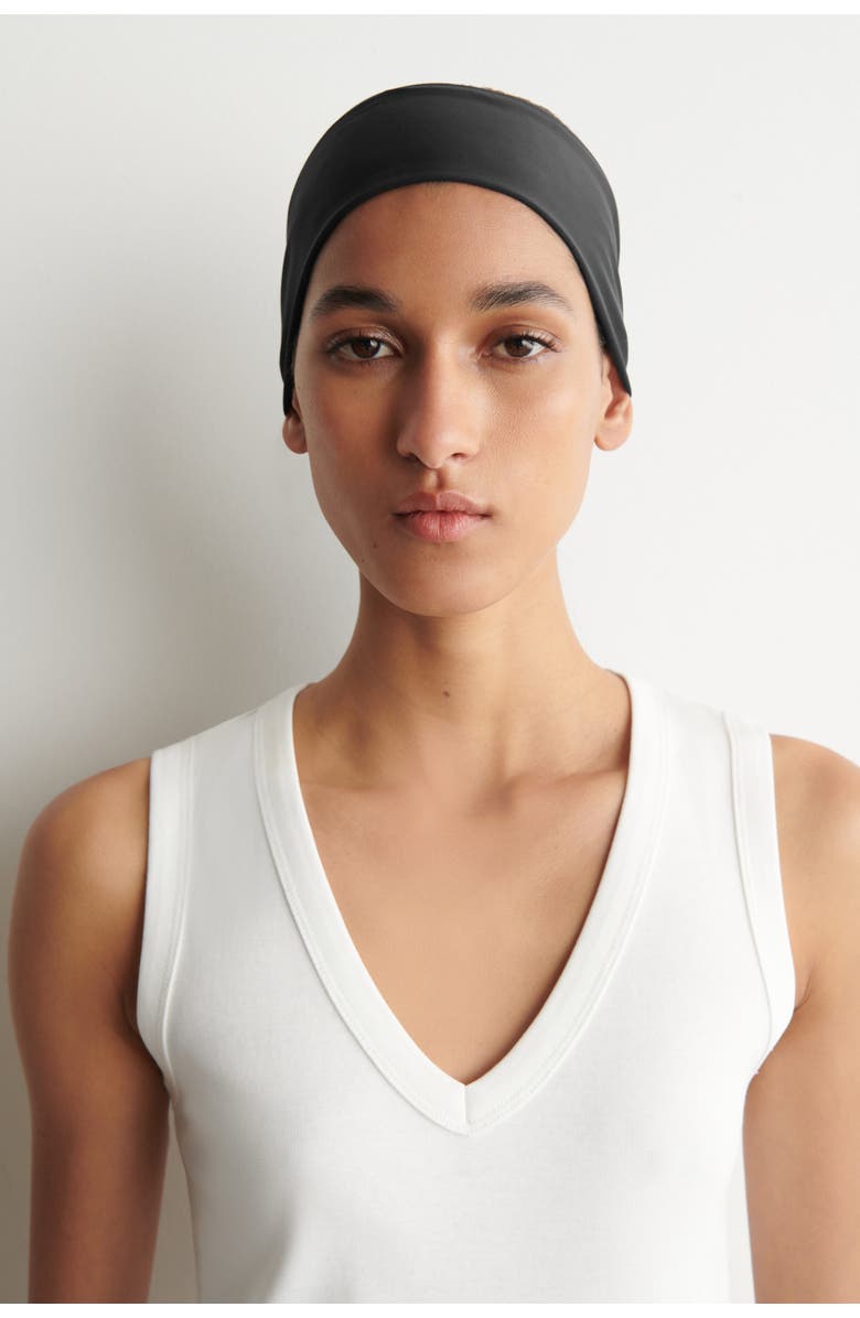 COS Cotton V-neck Tank Top, Alternate, color, White