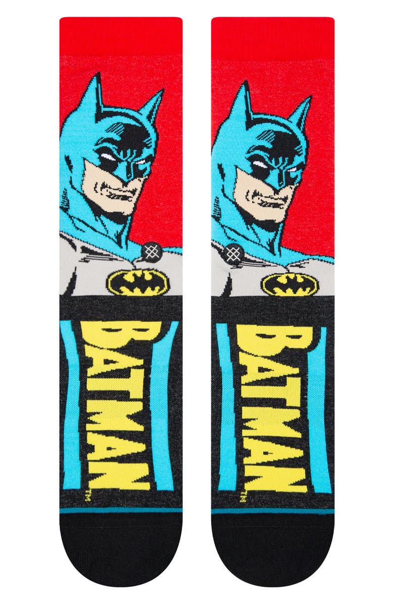 Stance Batman Comic Crew Socks, Main, color, 