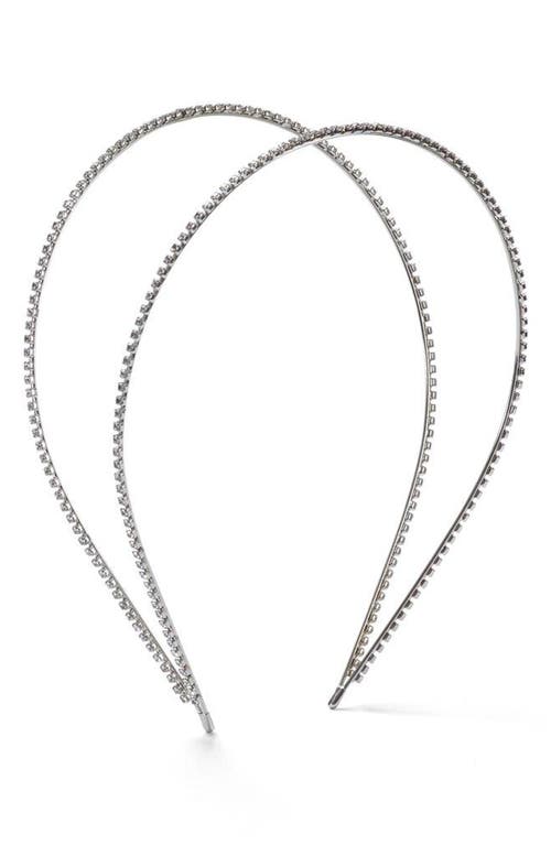 LELET NY LELET NY VERA DOUBLE ROW CRYSTAL EMBELLISHED HEADBAND