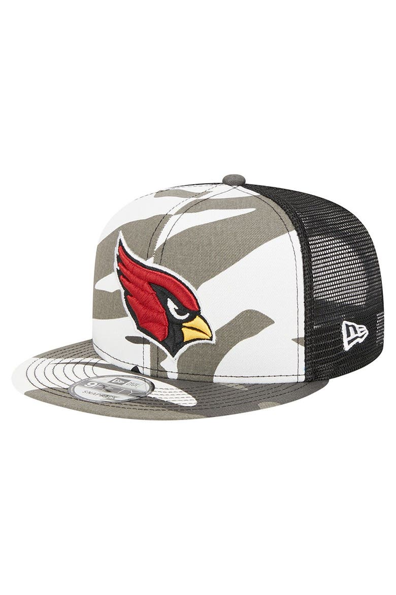Men's New Era Urban Camo Arizona Cardinals 9FIFTY Trucker Snapback Hat, Main, color, Camo