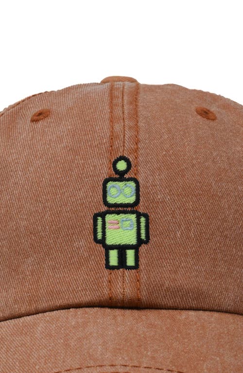 Dalix Robot Hat In Washed Orange