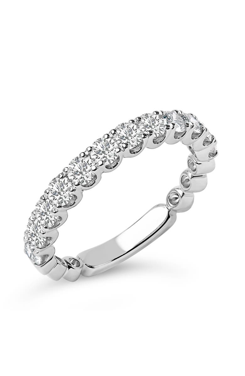 Haus of Brilliance 14K Gold 1.00 Cttw Round Diamond Prong Set Wedding Band, Alternate, color, White