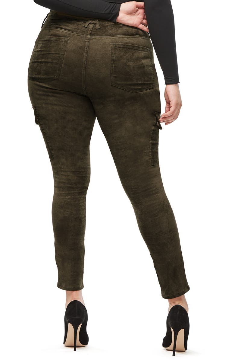 Good American Good Legs Crop Cargo Pants, Alternate, color, 