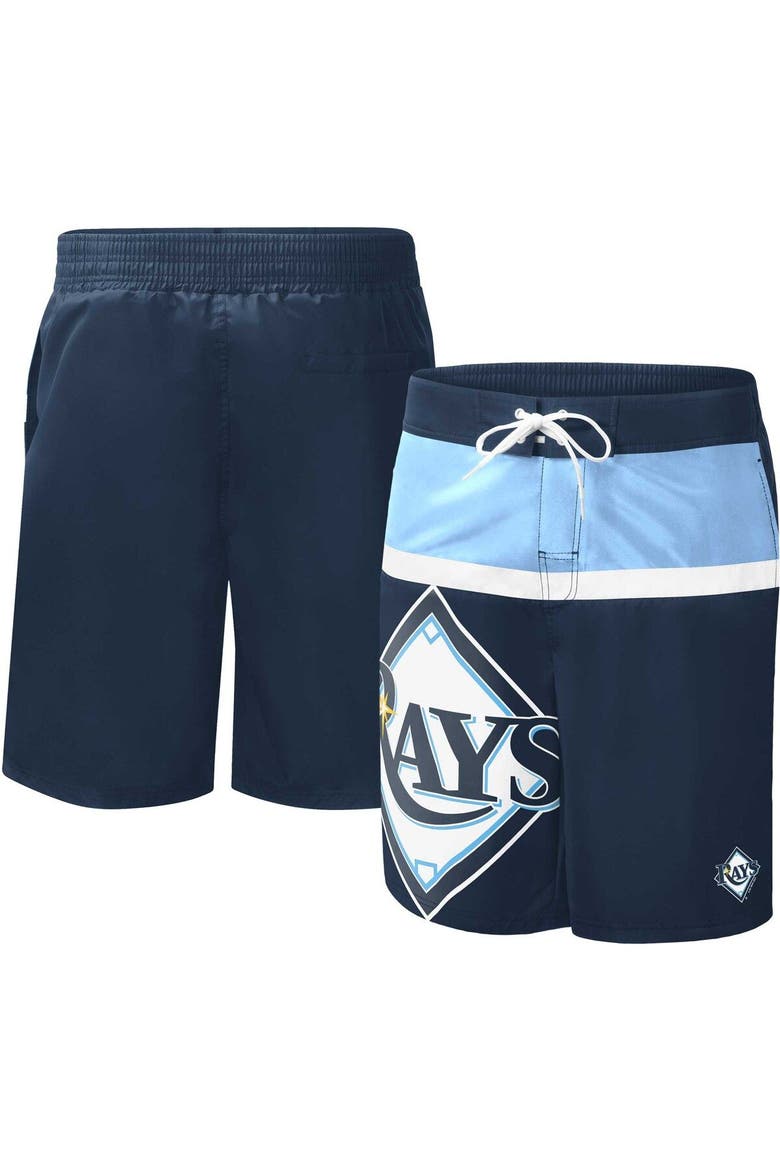Men's G-III Sports by Carl Banks Navy Tampa Bay Rays Sea Wind Swim Shorts, Main, color, Navy