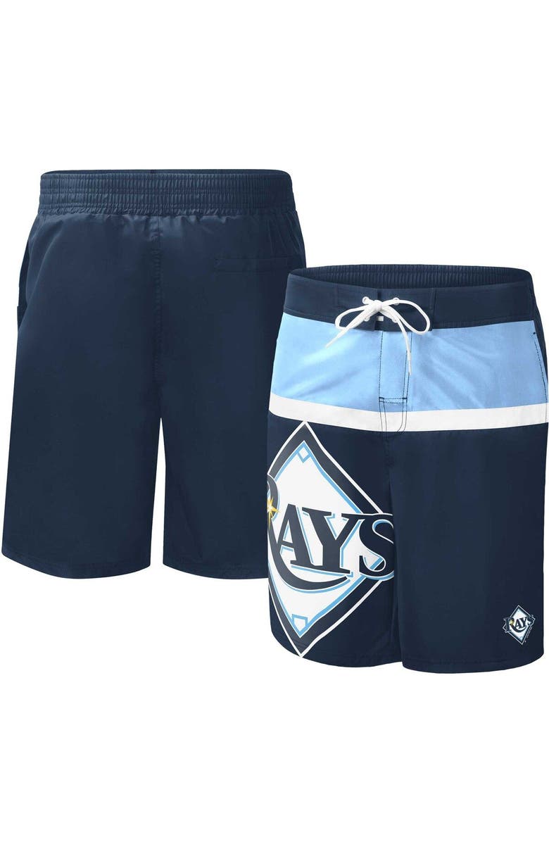 G-III SPORTS BY CARL BANKS Men's G-III Sports by Carl Banks Navy Tampa Bay Rays Sea Wind Swim Shorts, Main, color, Navy