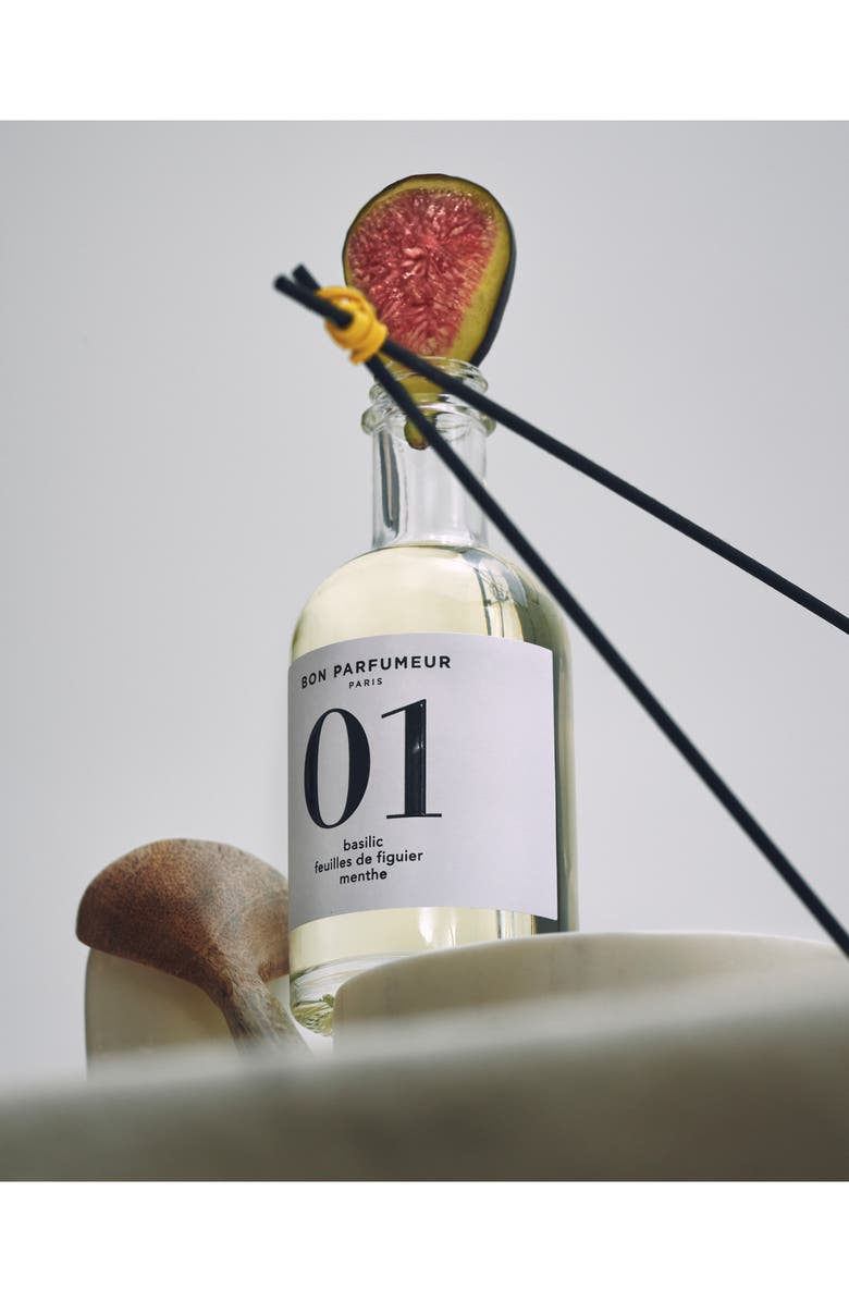 Bon Parfumeur 01 Basil, Fig & Mint Reed Diffuser, Alternate, color,