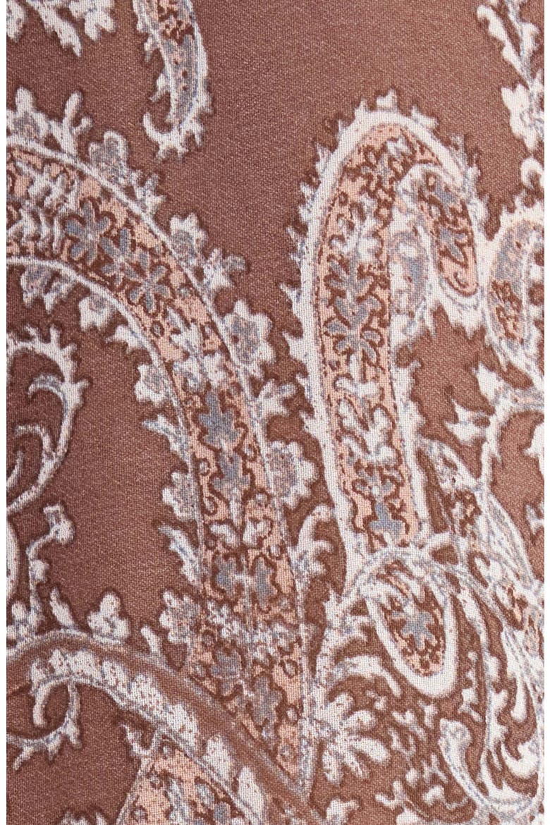 Paisley Peasant Top, Alternate, color, BROWN PAISLEY