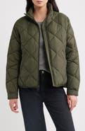 BCBG Crop Diamond Quilted Jacket