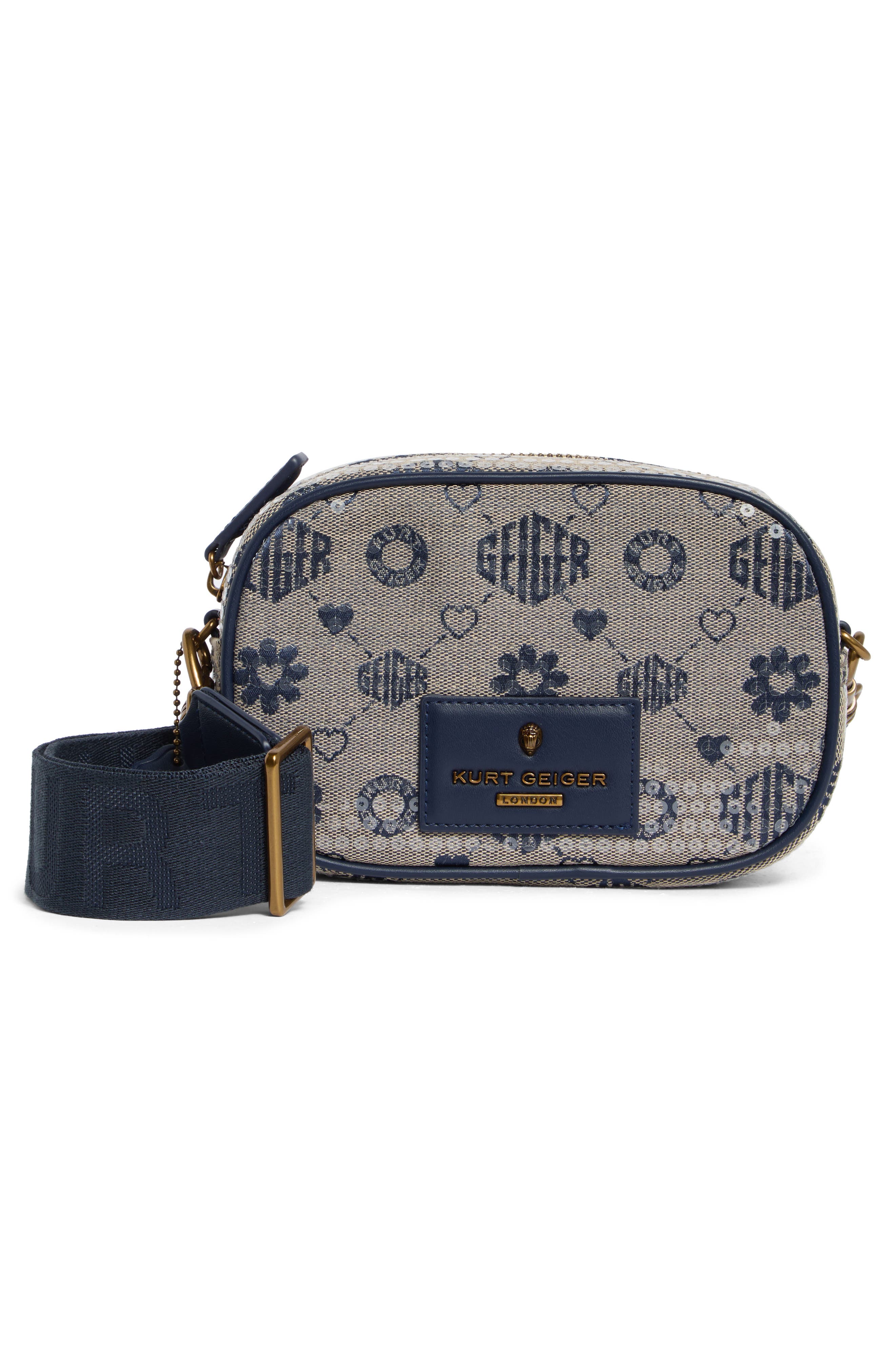 Kurt Geiger London Chiswick Camera Crossbody Bag, Alternate, color, Open Blue