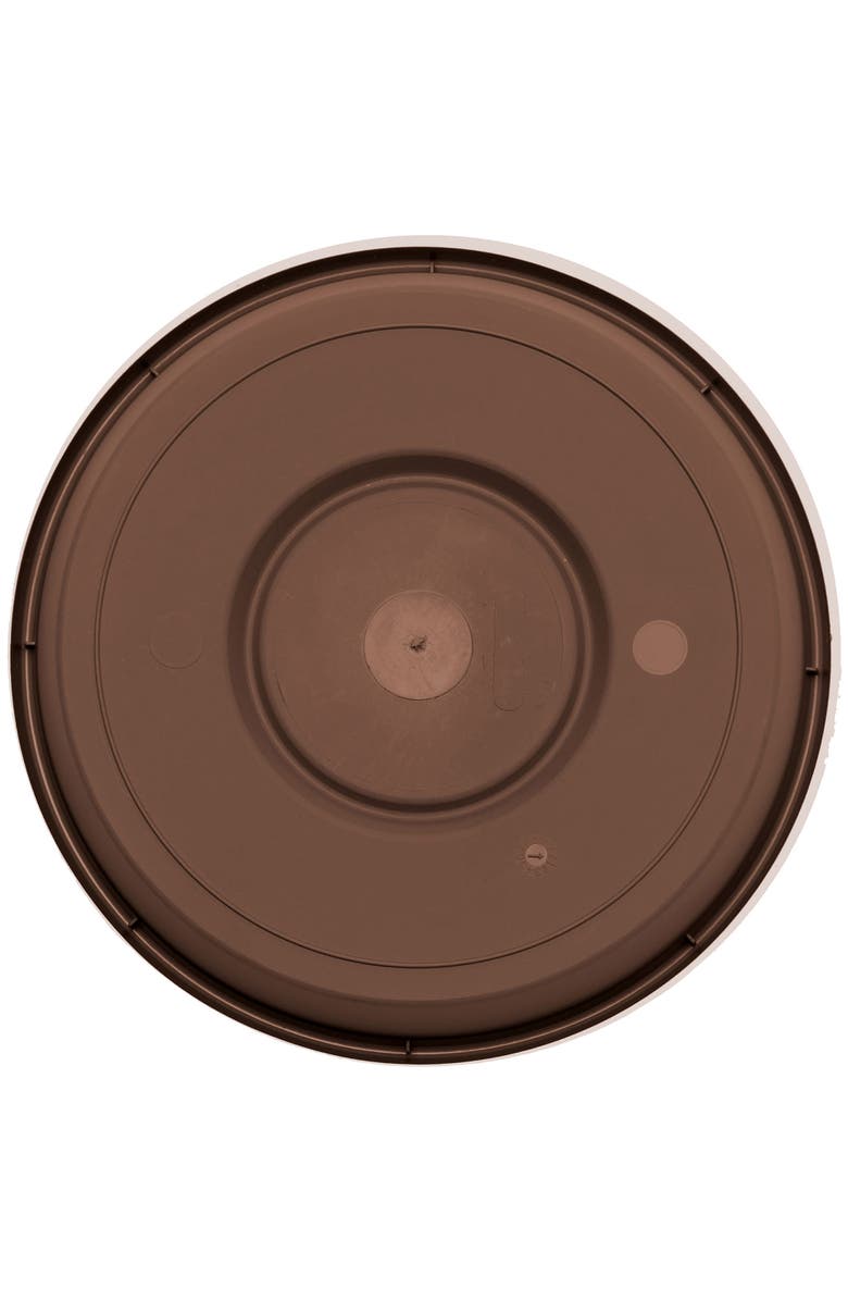 Bloem Terra 17 Inch Resin Saucer, Chocolate Brown Round Flower Pot Tray, Alternate, color, Brown
