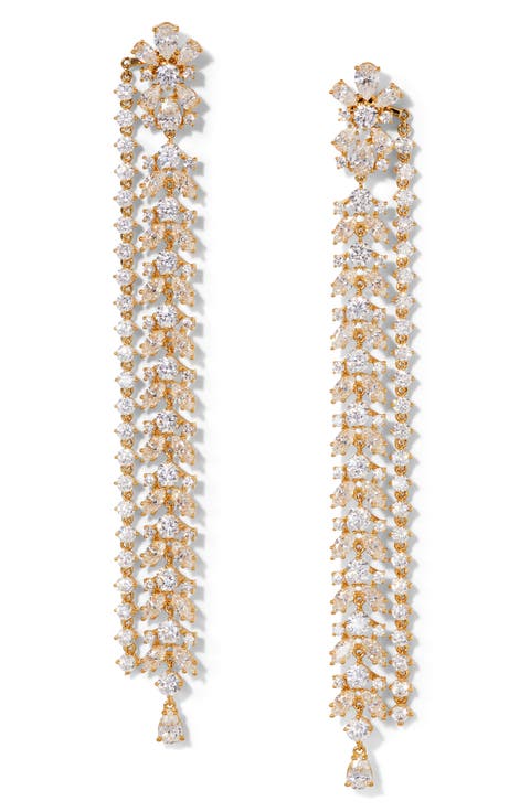 Starlet Extra Long Linear Drop Earrings