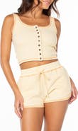 Roxy Rhea Thermal Crop Cotton Blend Tank